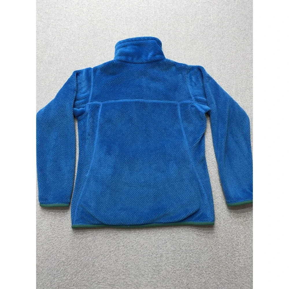 Patagonia Fleece Jacket Womens XS Blue Snap Pullover High Pile Thermal Pockets